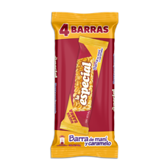 Barra de maní La   Especial Caramelo X4UNDX38gr 
