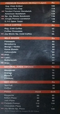 Jay Bhole Vadapav menu 3