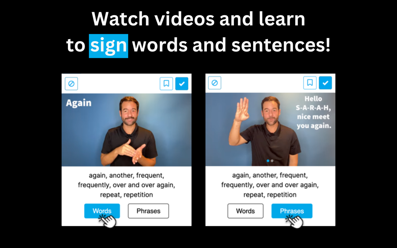 Signspaces - Sign Language Learning Preview image 3