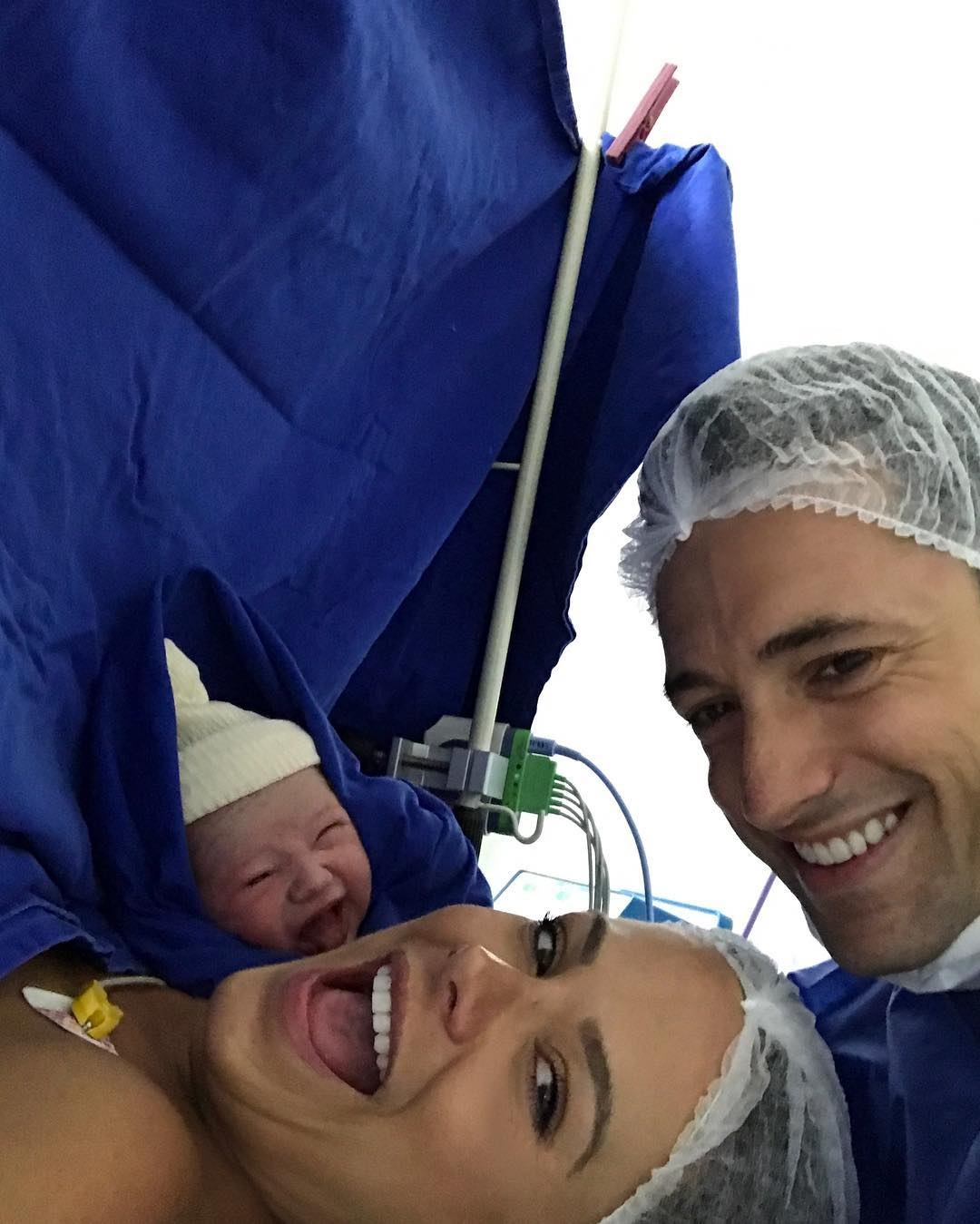 Mom Takes The Happiest Selfie Ever With Newborn Right After C-Section 