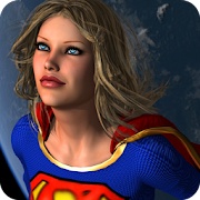 Super Girl Fly  Icon