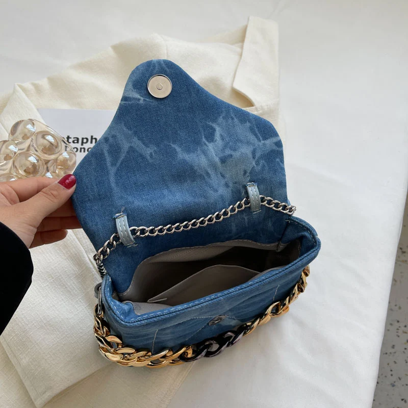 Title 8, Sac à bandoulière rétro en denim Niche Design p...