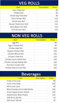 Rolls Cart menu 3