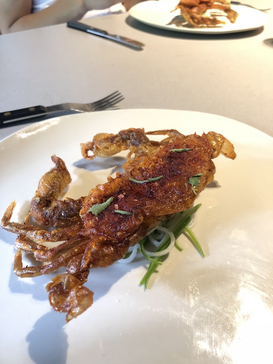 Soft shell crab.. GF!