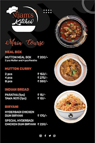 Nijam's Kitchen menu 1