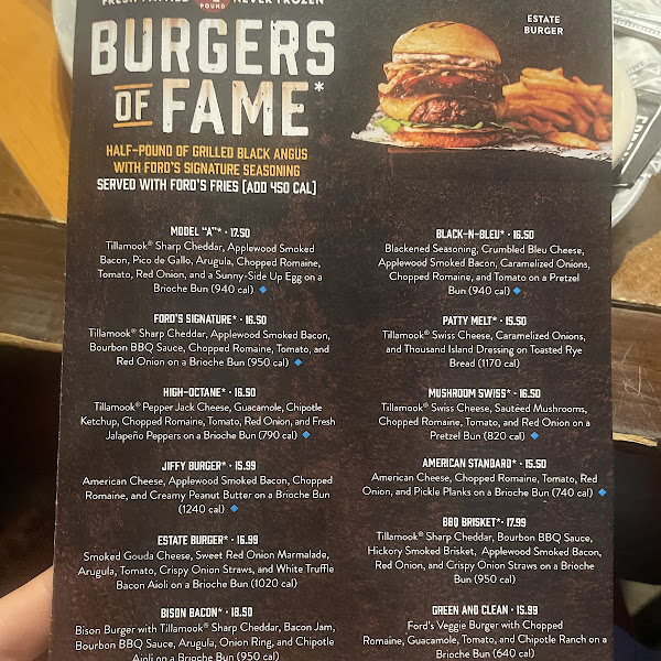 Kissimmee Menu