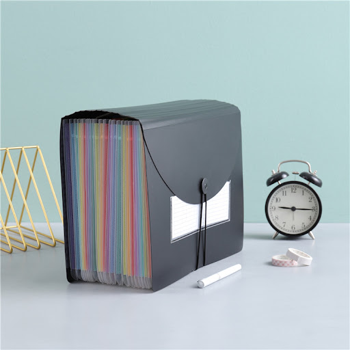 Title 4, Plastic Multi-functional Large Capacity File Ba...