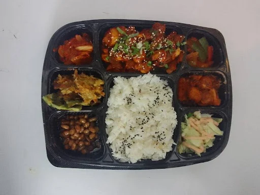 Kimchi Mushroom Tofu Dosirak