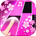 Flower Pink Piano Tiles - Girly Butterfly Songs game icon