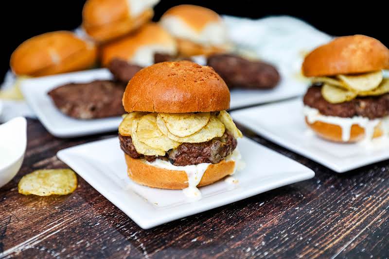 Buffalo Cheeseburger, Crunchified On A Plate.