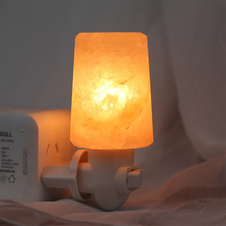 Small Wall Lamp Himalayan Rose Salt Bedroom Bedside Lamp