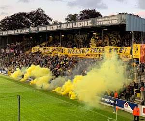 📷 Clubicoon nummer vier werd op het Lisp onthaald met een grote tifo: "Een op en top clubman"