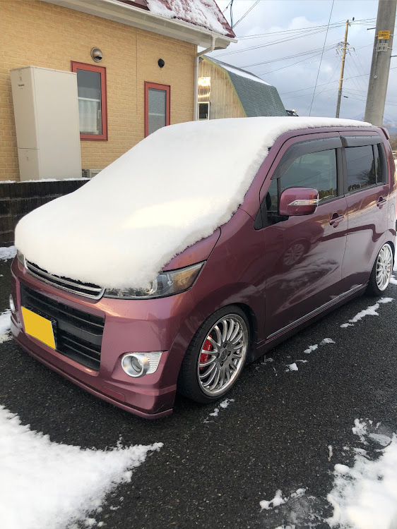 ワゴンRスティングレーのみんな大好きうんこネタ・冬眠します・セカンドカー・スティングレーmh34s・給油口閉め忘れ注意に関するカスタム事例の投稿画像2枚目