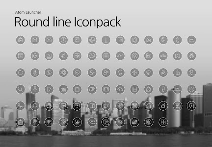 Round Line Atom Iconpack screenshot 0