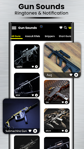 Screenshot Weapons & Gun Sound Ringtones