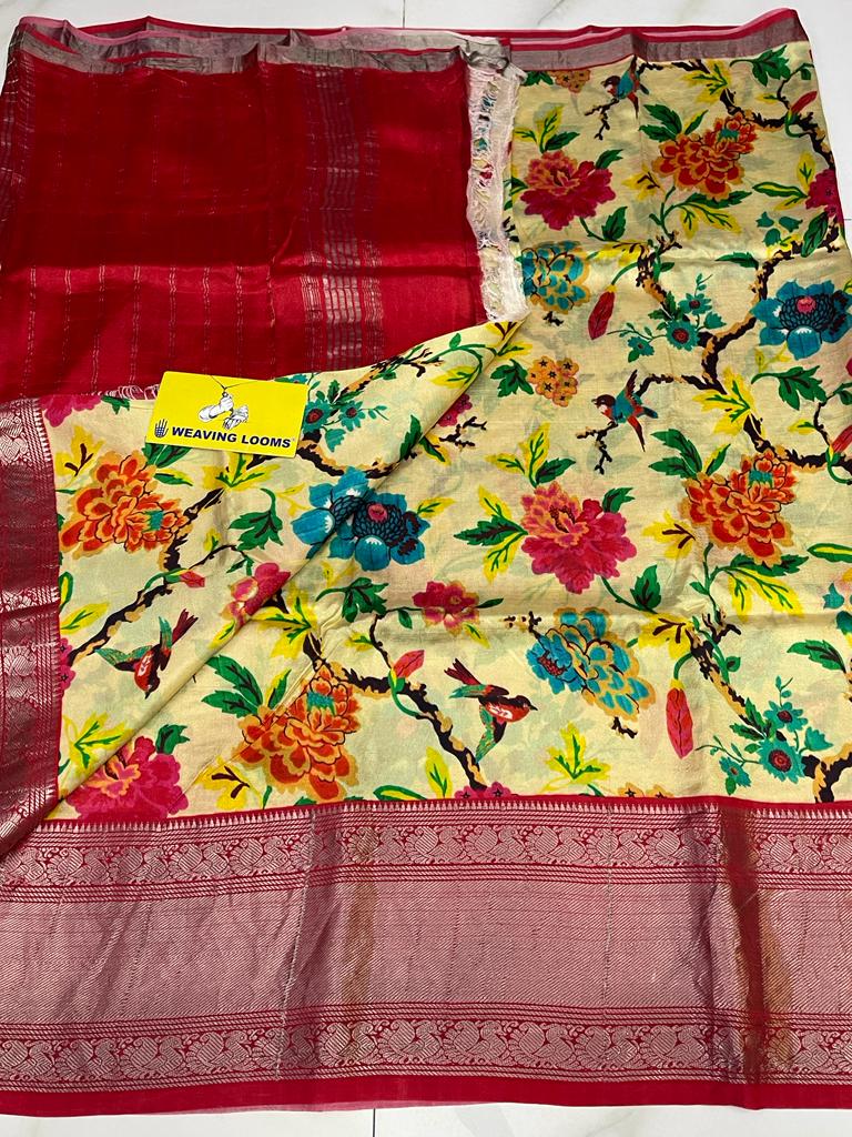 mangalagiri handloom pure digital printing sarees