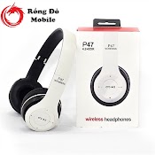 Tai Nghe Chụp Tai Bluetooth P47, Có Đàm Thoại, Không Dây Có Mic, Âm Bass Cực Chất, Nghe Nhạc Cực Hay - Rồng Đỏ Mobile