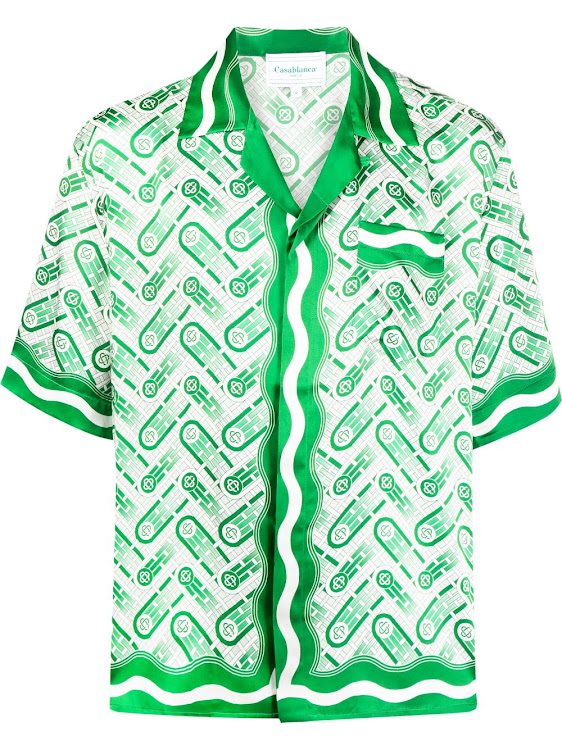 Casablanca Ping Pong monogram-print shirt.