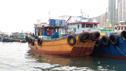 Sampan Boat Tour Hong Kong China 2016