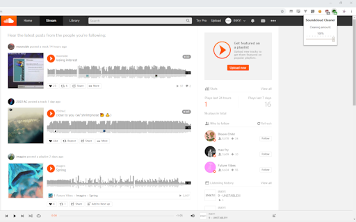 Soundcloud Cleaner