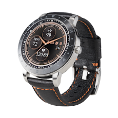 Đồng hồ thông minh Asus VivoWatch 5 (HC-B05) (Dây da viền cam) - Hàng trưng bày