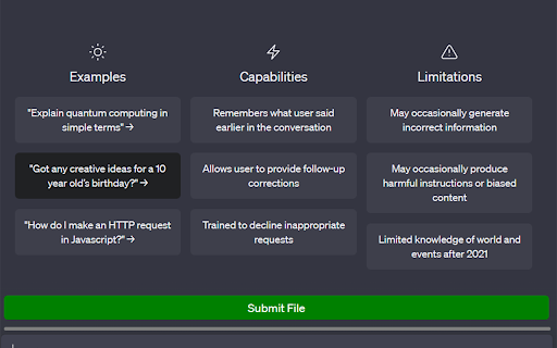 ChatGPT File Uploader