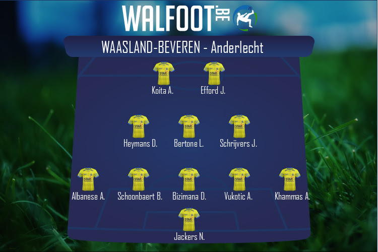 Composition SK Beveren | SK Beveren - Anderlecht (19/09/2020)