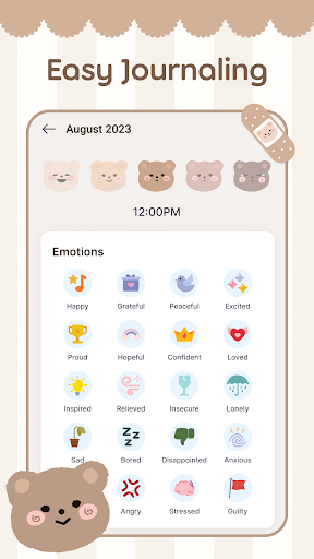 Screenshot Amobear: Mood Tracker, Journal