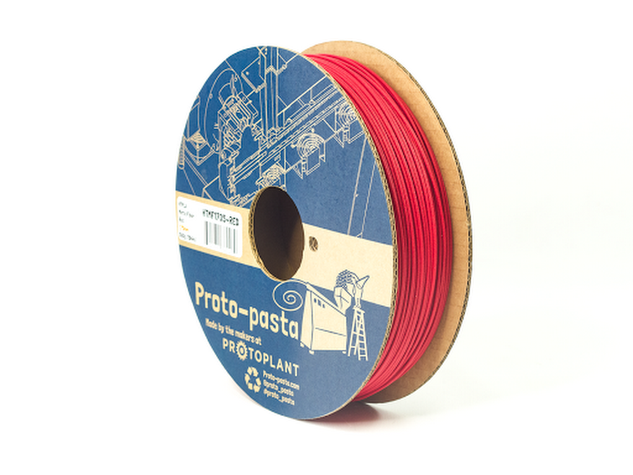 Protopasta Red Matte Fiber HTPLA Filament - 2.85mm (0.5kg)