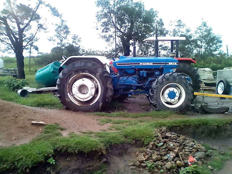 This tractor was meant to be used in the agricultural project at Maqanyeni village in Libode.