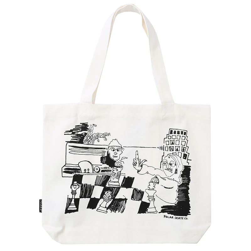 Title 2, Casual Graffiti Patroon Tote Bag Ruime en Stevi...