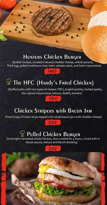 Hardyz menu 