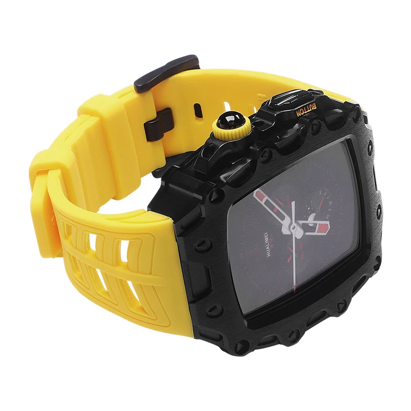 Montre en métal intégré avec boîtier en acier et film, durable, élégante et résistante aux intempéries. Parfaite pour le quotidien.