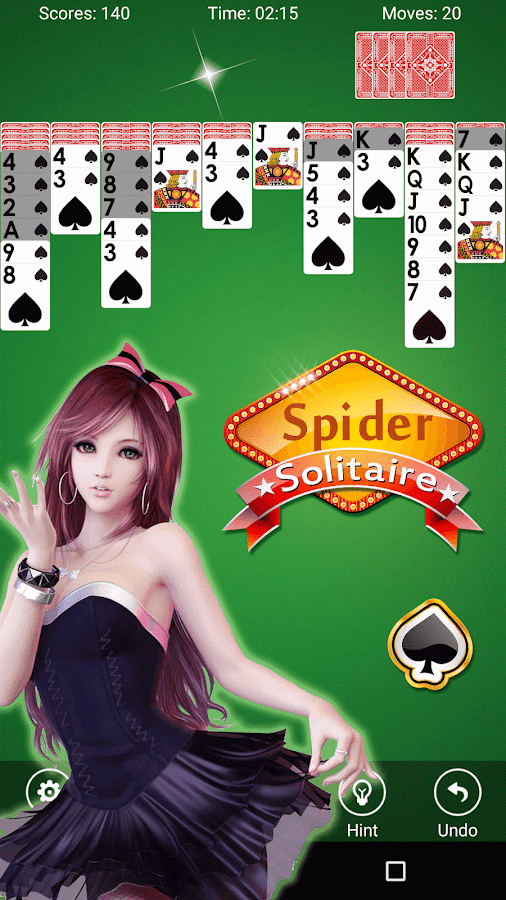 spider solitaire cards game - screenshot 1