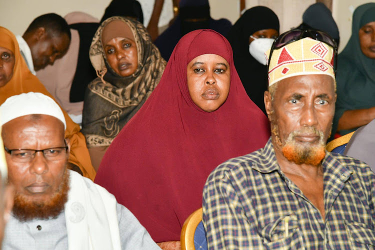 Residents of Dadaab during a public participation forum on the upgrading of Dadaab Township into a Municipality.