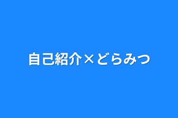 自己紹介×どらみつ