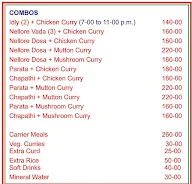 Vijay Kitchen menu 2