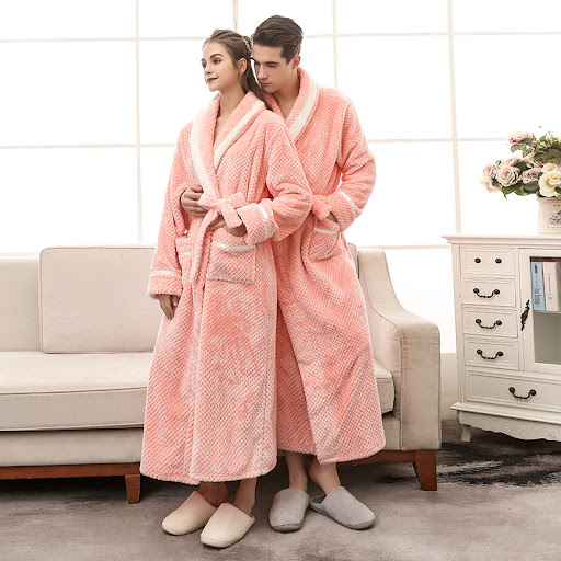 Title 8, Womens Pajamas Couple Gown Bathrobe Winter Rob...