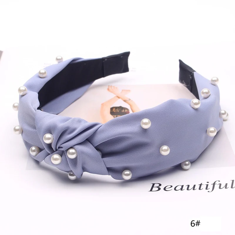 Dameshoofdband Breedzijdige Fashion Nail Pearl