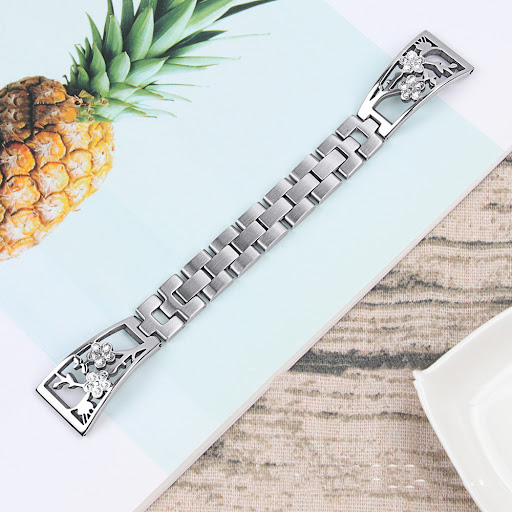 Title 3, Plum Set Diamond Half Bracelet Detachable Watch...