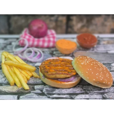 Grilled Chicken Burger Meal (With Small Fries)