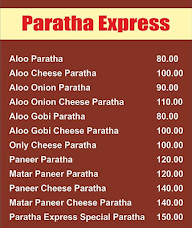 Paratha Express menu 1