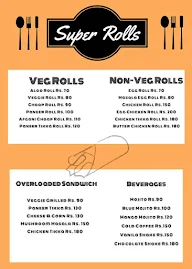 Super Rolls menu 1