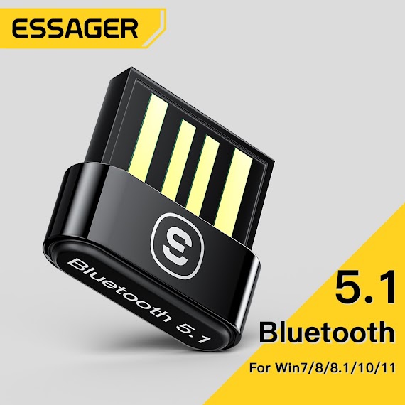 Bộ Chuyển Đổi Usb Bluetooth 5.1 Essager Cho Bàn Phím Và Chuột Không Dây Ps4 Aux