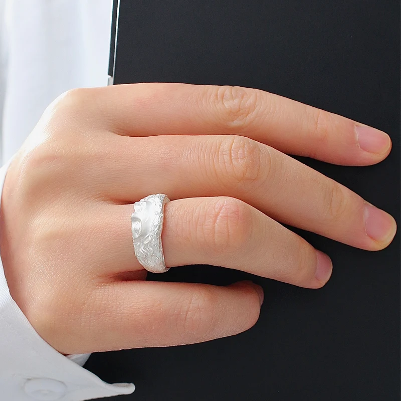 Title 2, Sterling Silver All-match Niche Neutral Plaster...