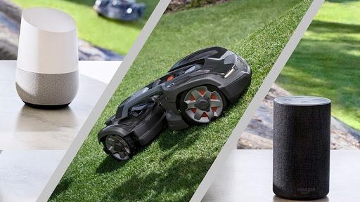 Husqvarna Automower 435X AWD is compatible with Amazon Alexa and Google Home (Photo: Business Wire)