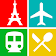 Paris Travel Guide, Attraction, Metro, Map, App icon