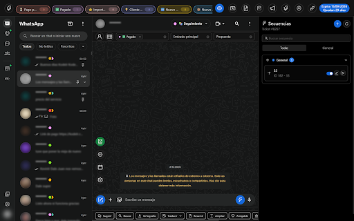 CRM para Ventas por WhatsApp 24/7 en la nube screenshot 1