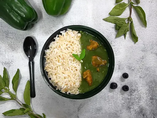 Guilty Free Steamed Brown Rice And Chicken Thai Green Curry Bowl