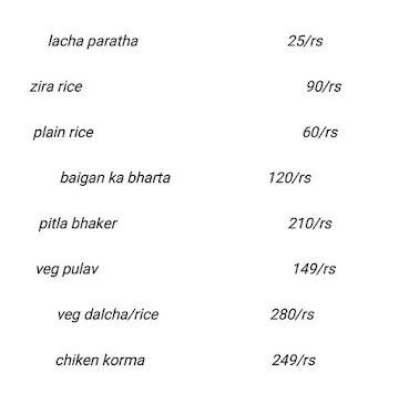 ABU Dhabi Kitchen menu 